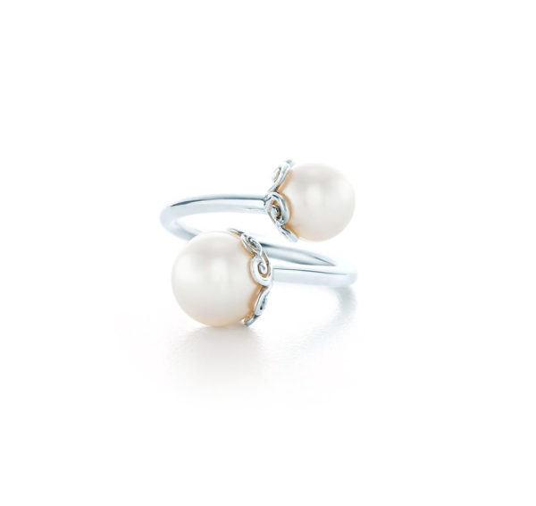 Goldoni Heart Pearl Ring