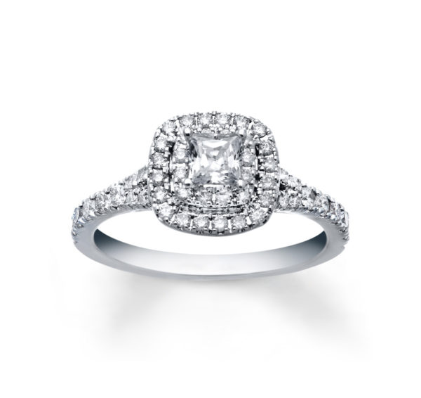 Engagement Ring Diamonds 14K White Gold
